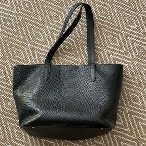 GiGi New York Teddie Tote Bag—black